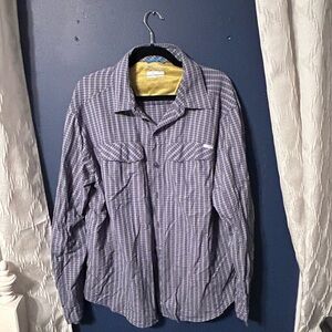 Columbia Purple Plaid Shirt